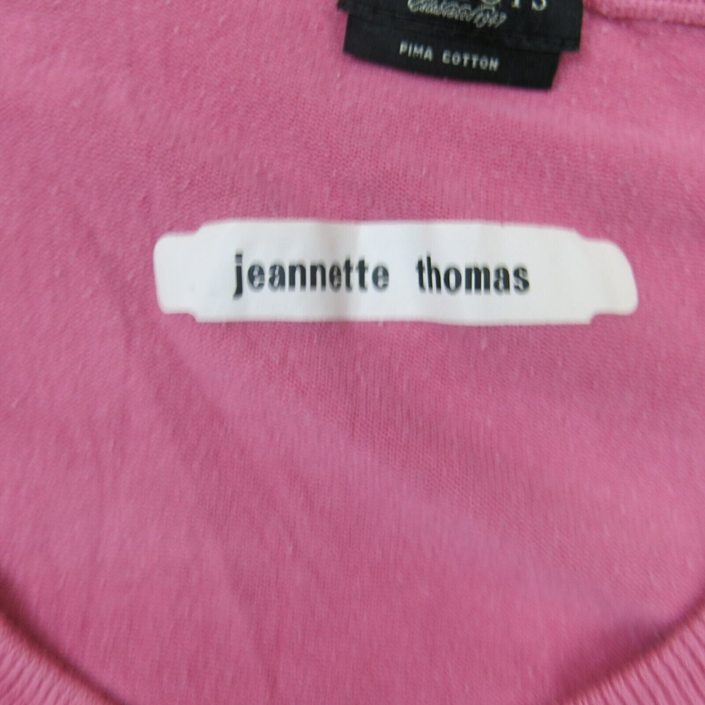 Talbots Womens Cardigan Sweater Jeannette Thomas Pima Cotton Pink SZ ?