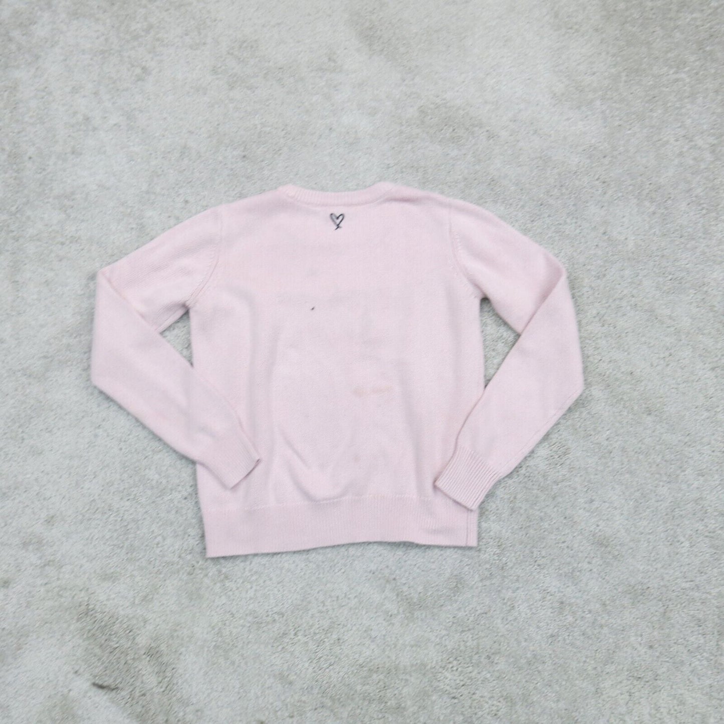 Victoria Secret Womens Pullover Sweater Crew Neck Long Sleeves Pink Size X Small