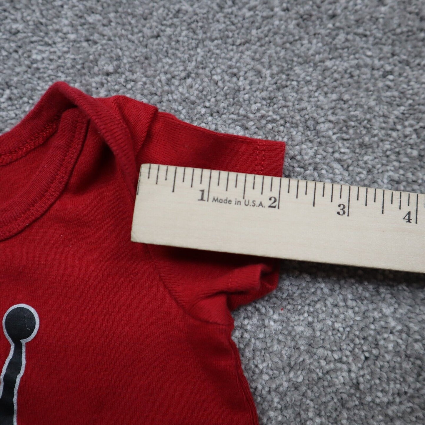 Nike Air Jordan Bodysuits Baby Boys Size (0-6M) Red Short Sleeve Solid Outfit