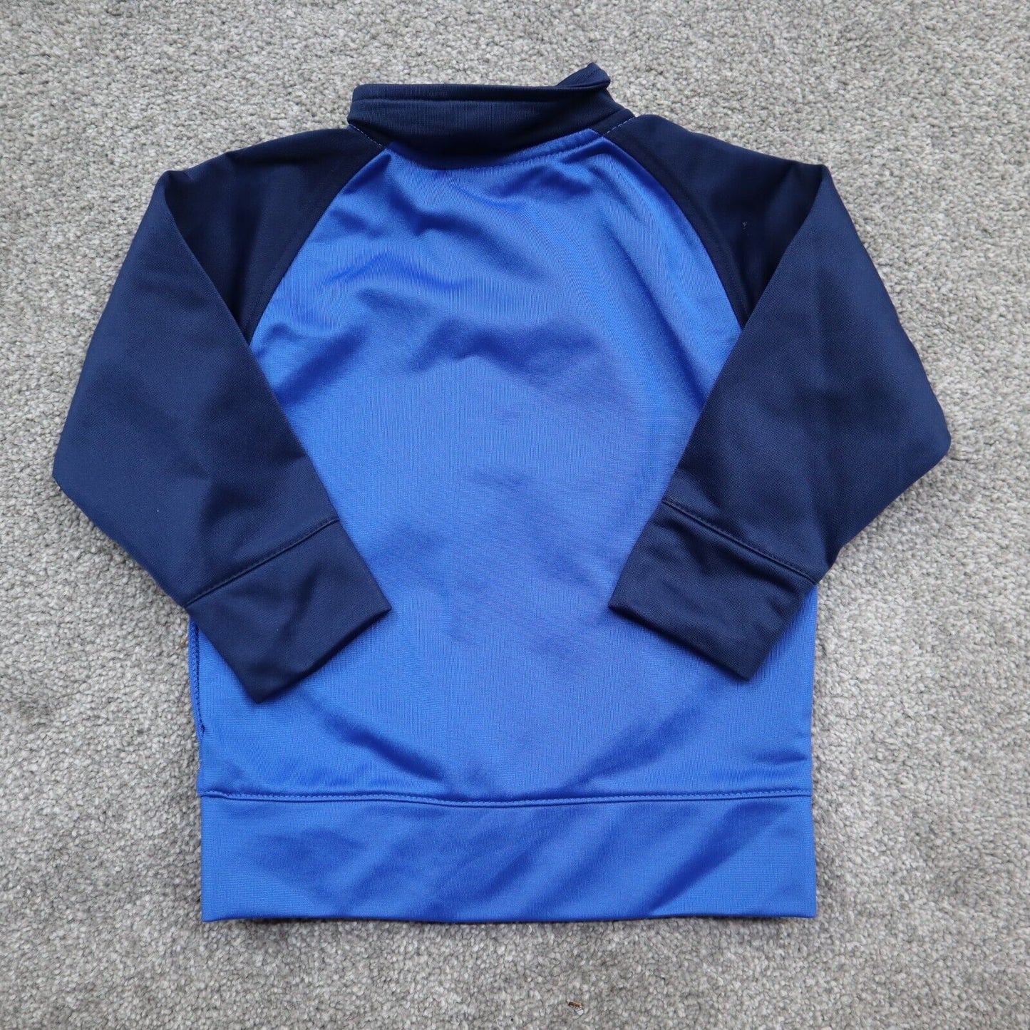 Under Armour Jacket Boys 18M Blue Navy Full Zip Up Long Sleeve Pockets Mock Neck