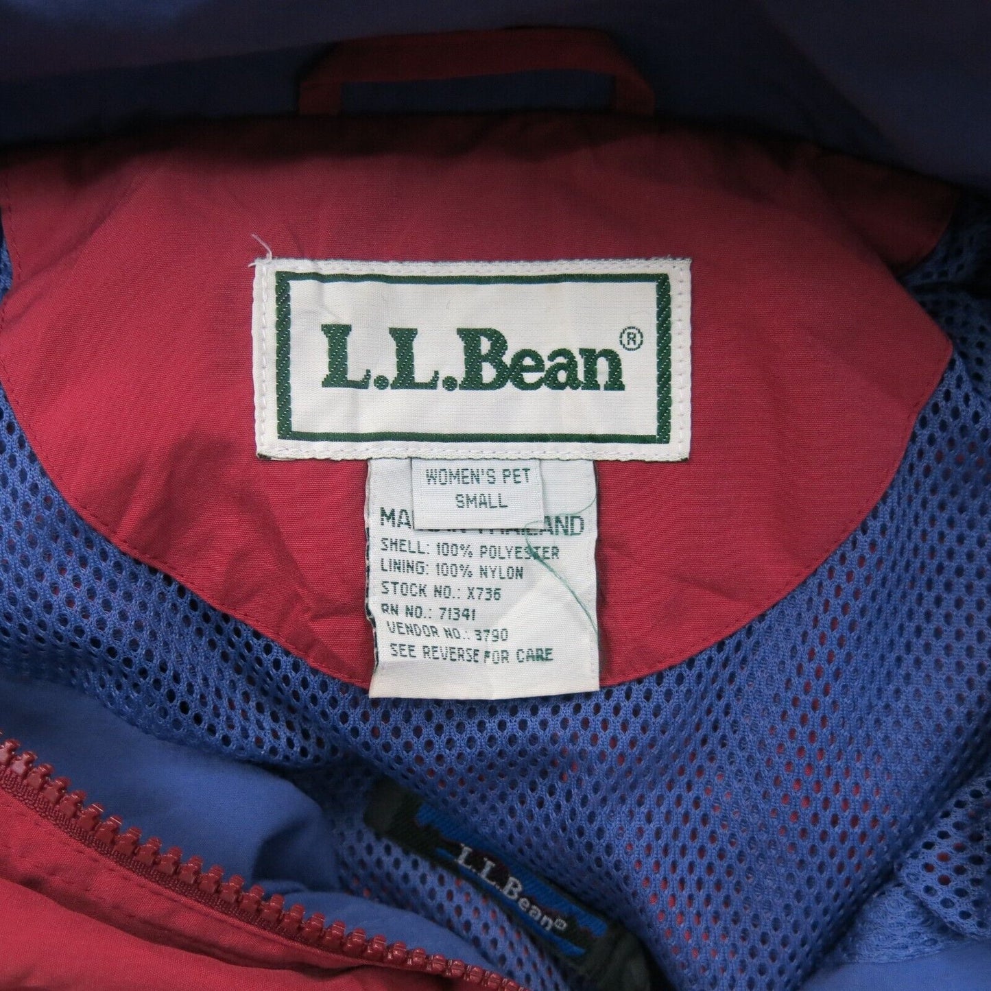 L.L. Bean Womens Hooded Jacket Full Zip Up Long Sleeves Pockets Hot Pink Size S