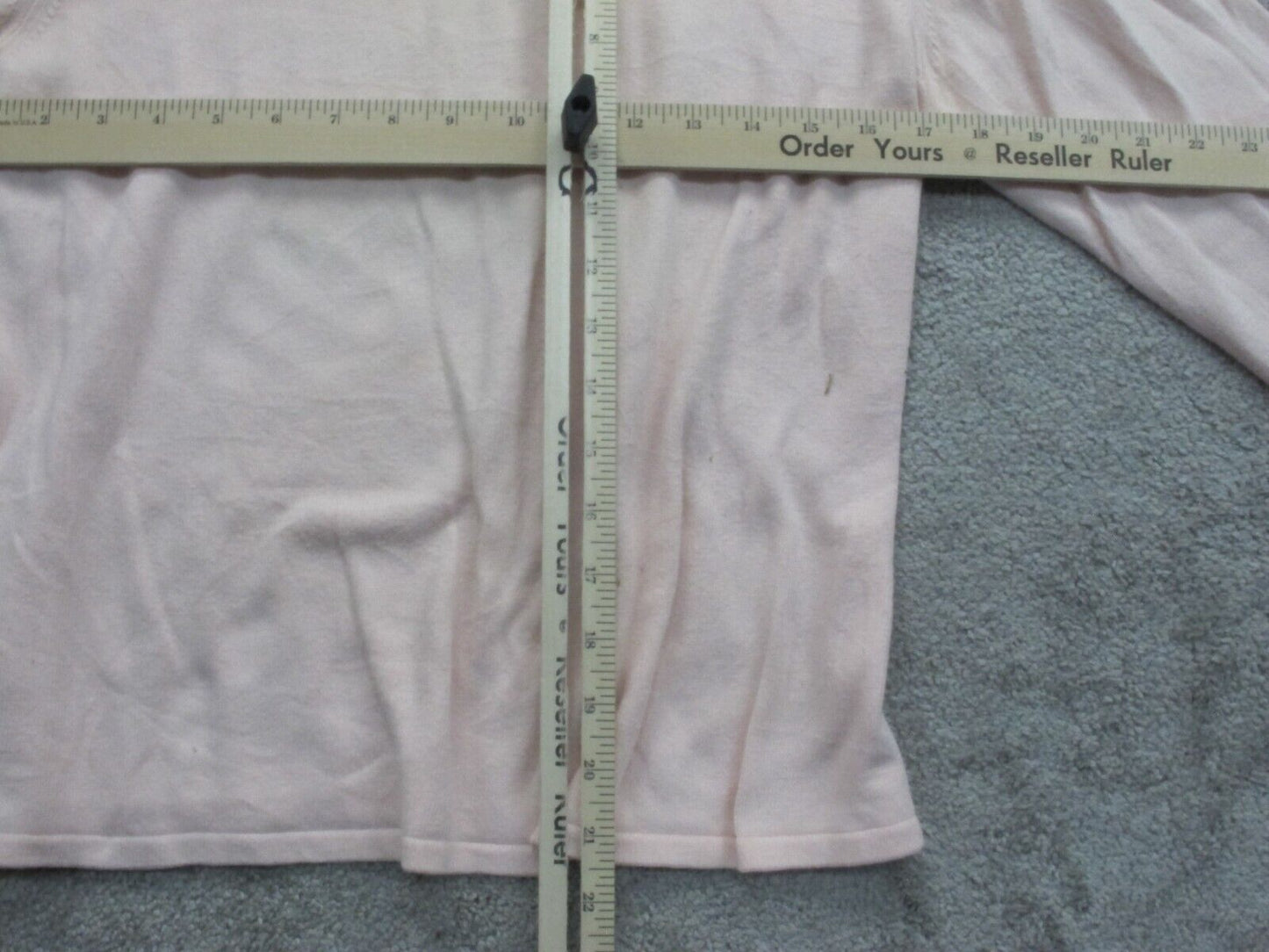 Talbots Womens Pullover Sweater Crew Neck Long Sleeves Light Pink Size Medium