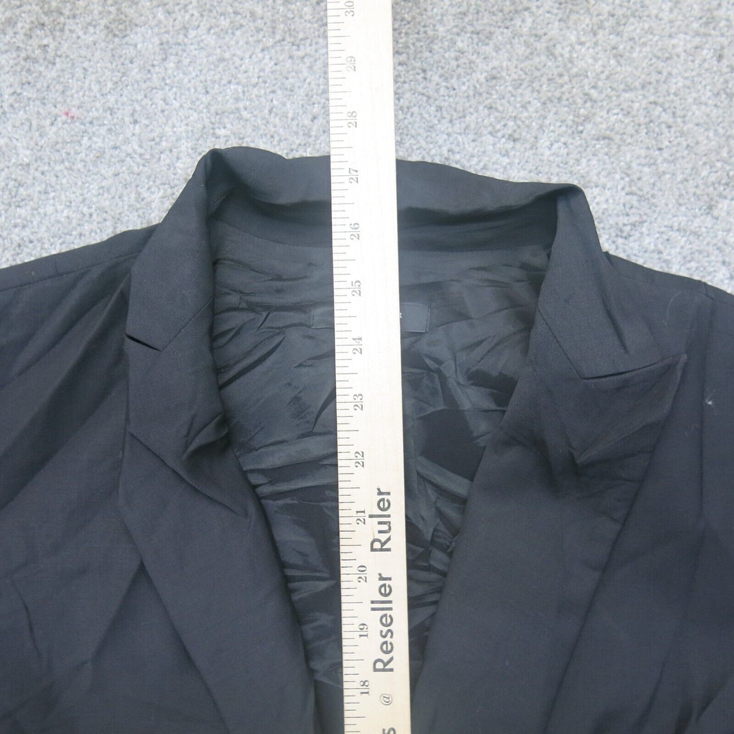 Ann Taylor Womens Blazer Coat Single Breasted Long Sleeves Pockets Black Size 12