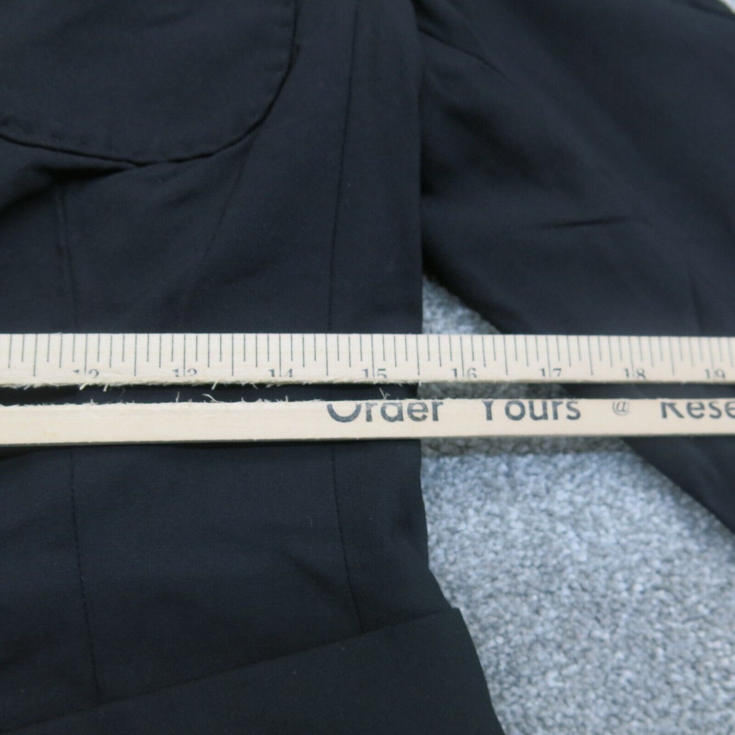 Banana Republic Womens Blazer Coat Long Sleeves Single Breasted Black Size 4