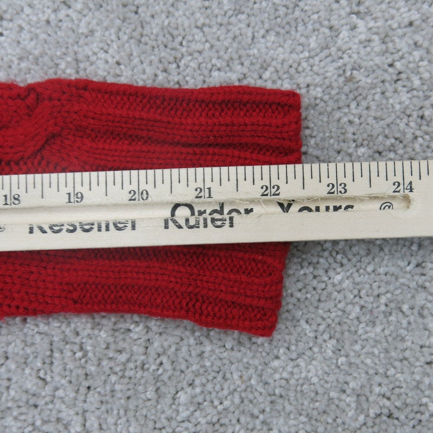 ST Johns Bay Womens Cardigan Sweater Front Button Long Sleeves Red Size Medium