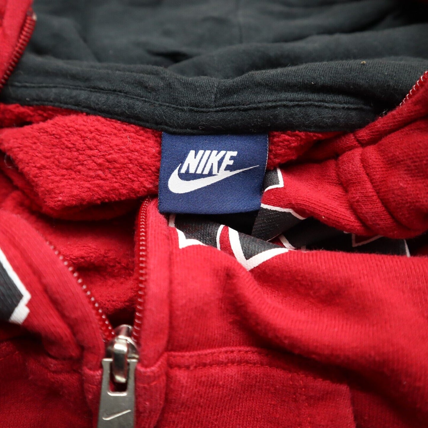Nike Hoodie Jacket Boys Size 18M Red Full Zip Up Jacket Long Sleeve Solid Logo