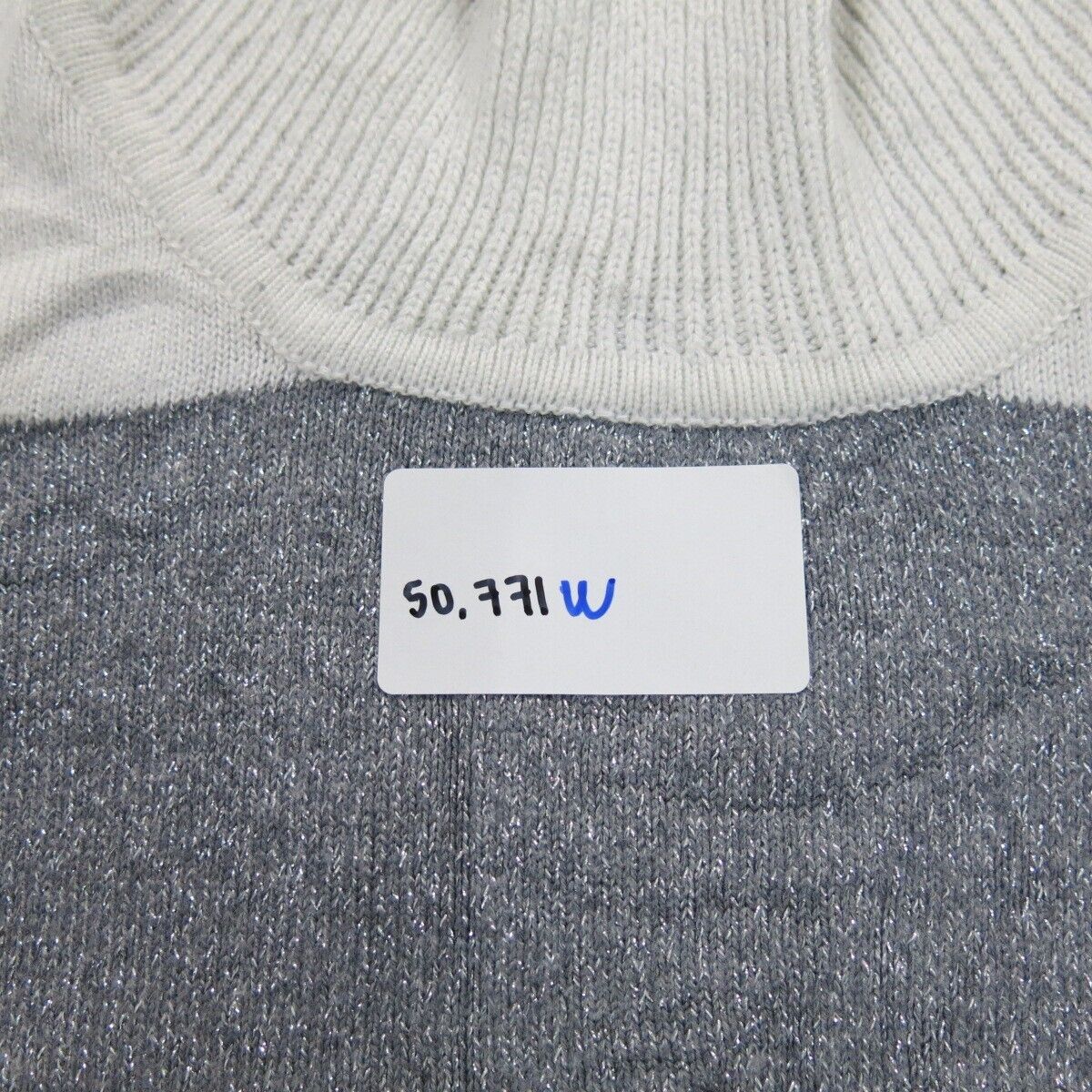White House Black Market Women Pullover Sweater High Neck Gray Black Size Small