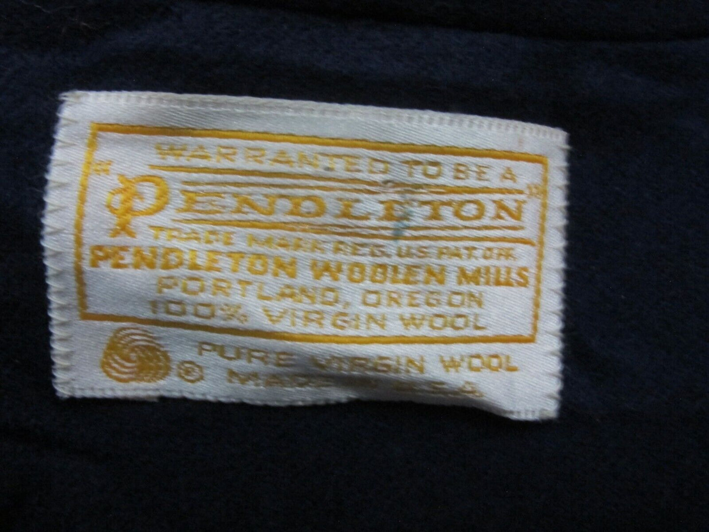 Pendleton Womens Blazer Coat Single Breasted Long Sleeves Navy Blue Size 18
