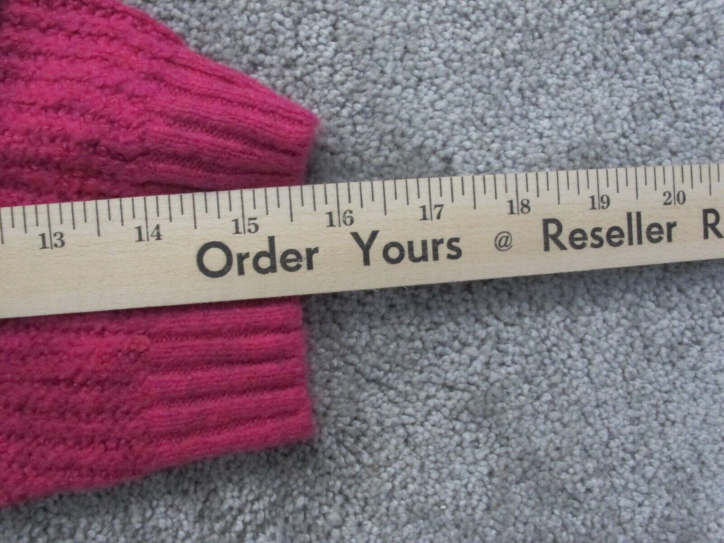 American Eagle Womens Pullover Sweater Knitted Long Sleeves Hot Pink Size XL