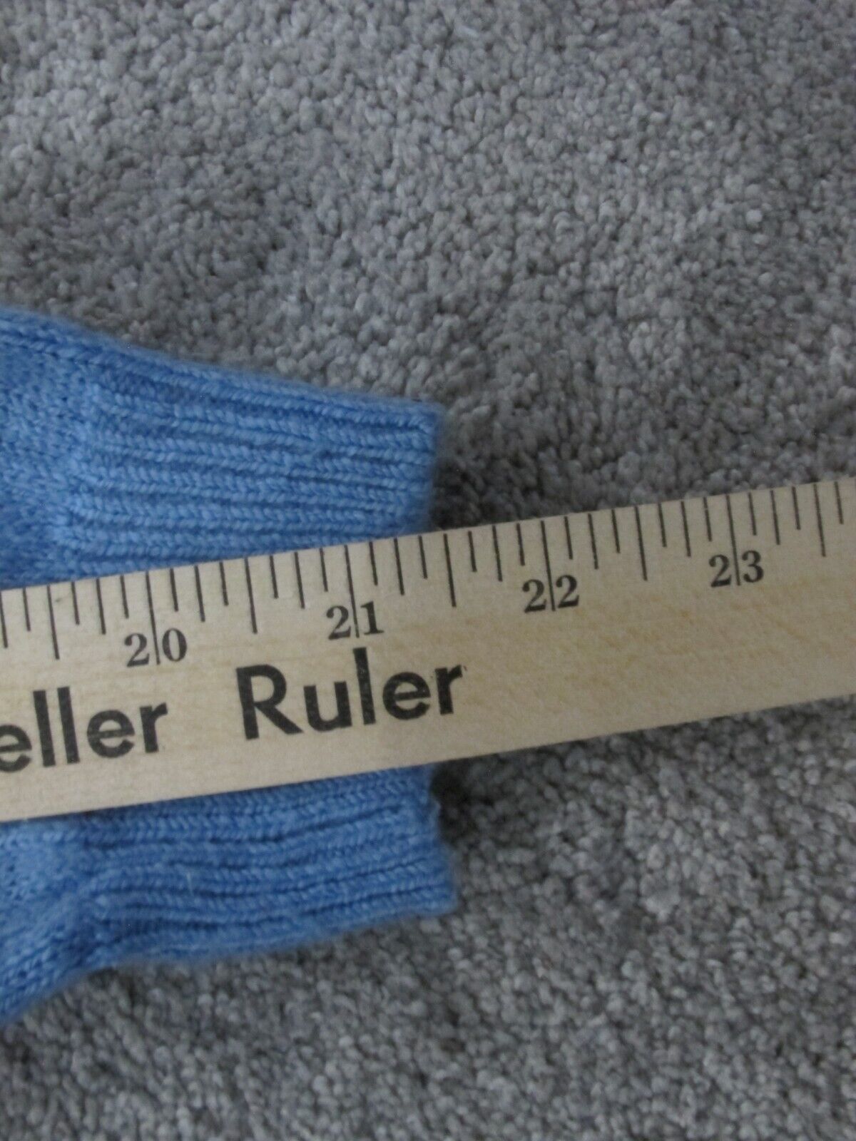 Talbots Womens Pullover Sweater Knitted Long Sleeves Chevron Blue White Size M