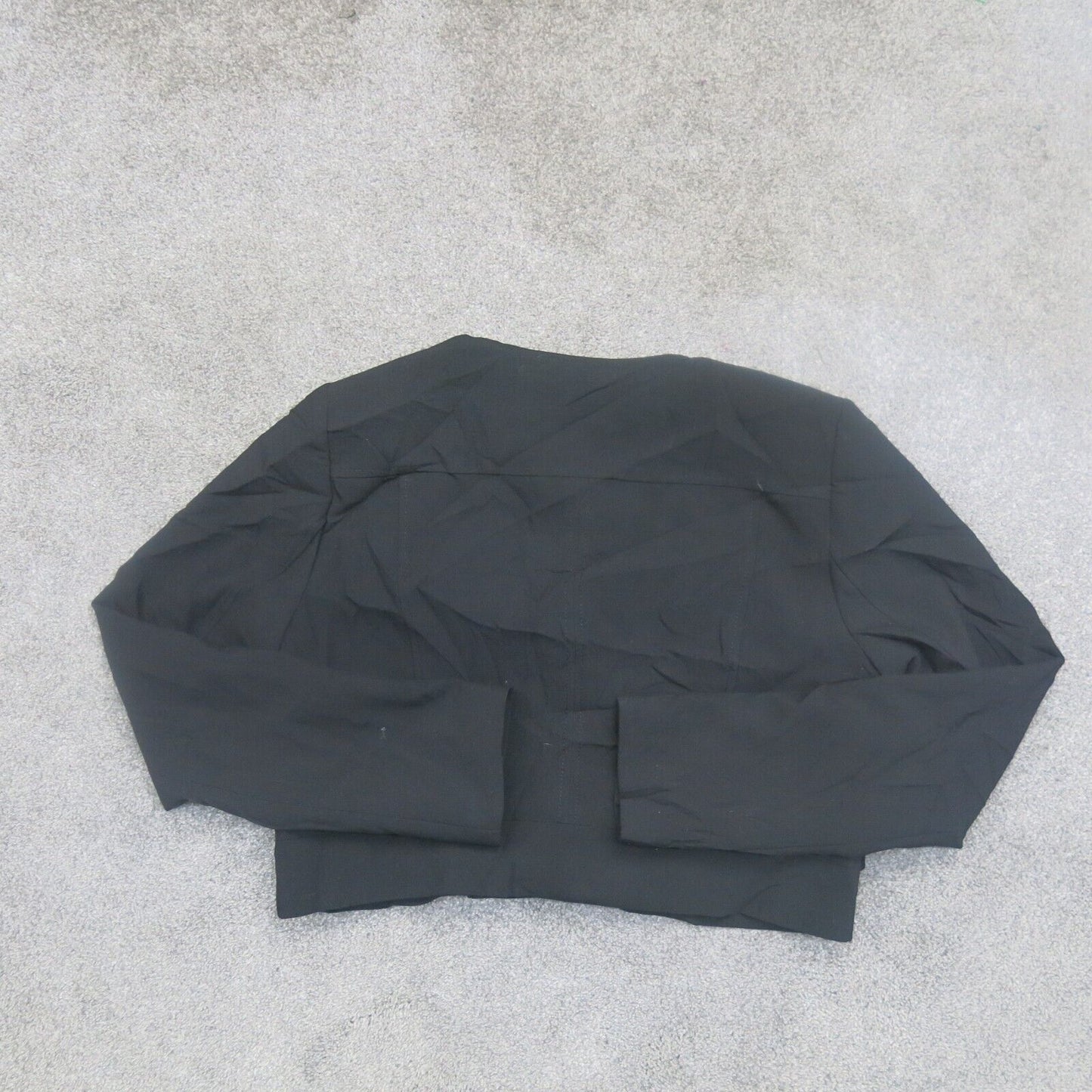 White House Black Market Womens Blazer Coat Long Sleeves Pockets Black Size 12