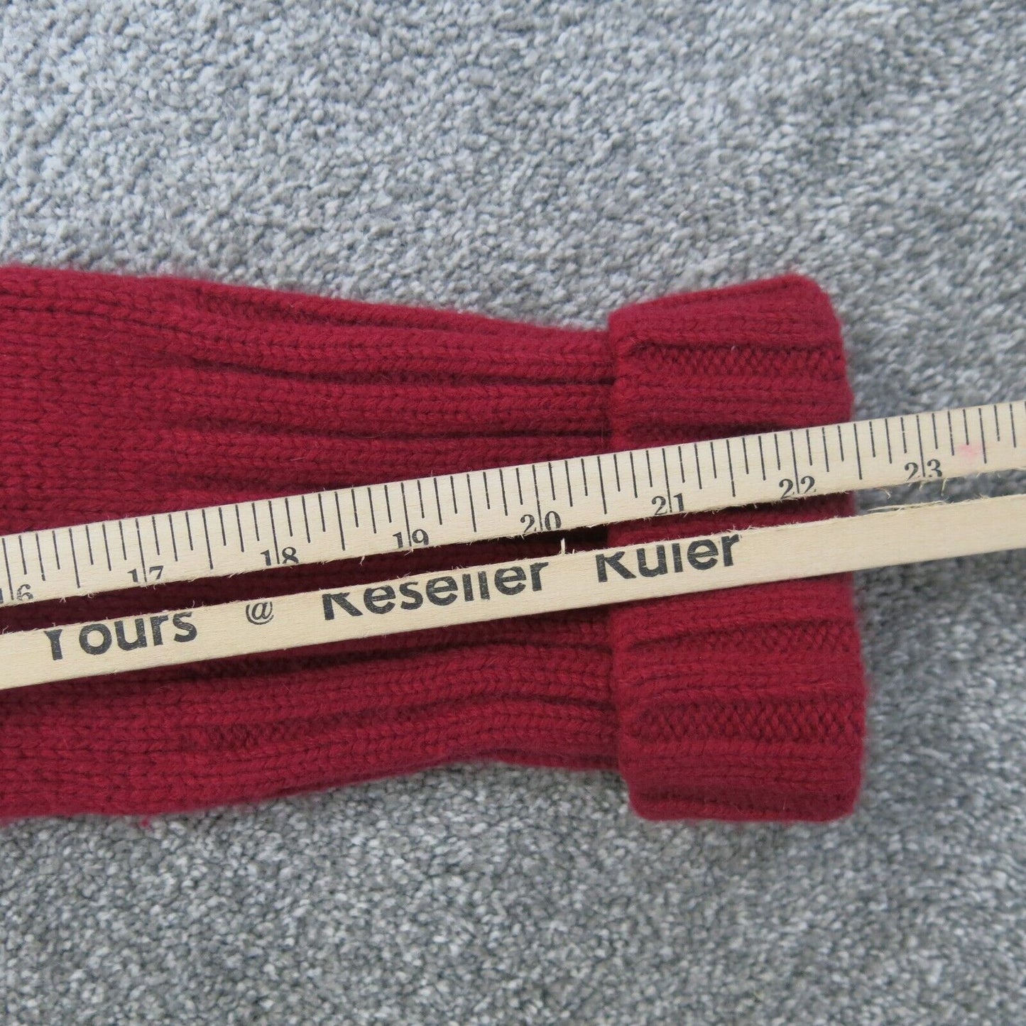 Express Womens Full Zip Up Hooded Sweater Long Sleeves Knitted Red Size Large