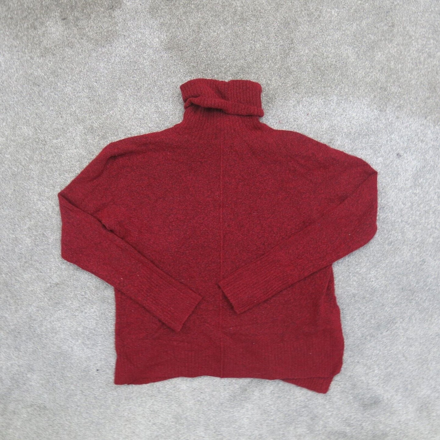 Athleta Mens Pullover Sweater Knitted Long Sleeves Turtle Neck Red Size XS