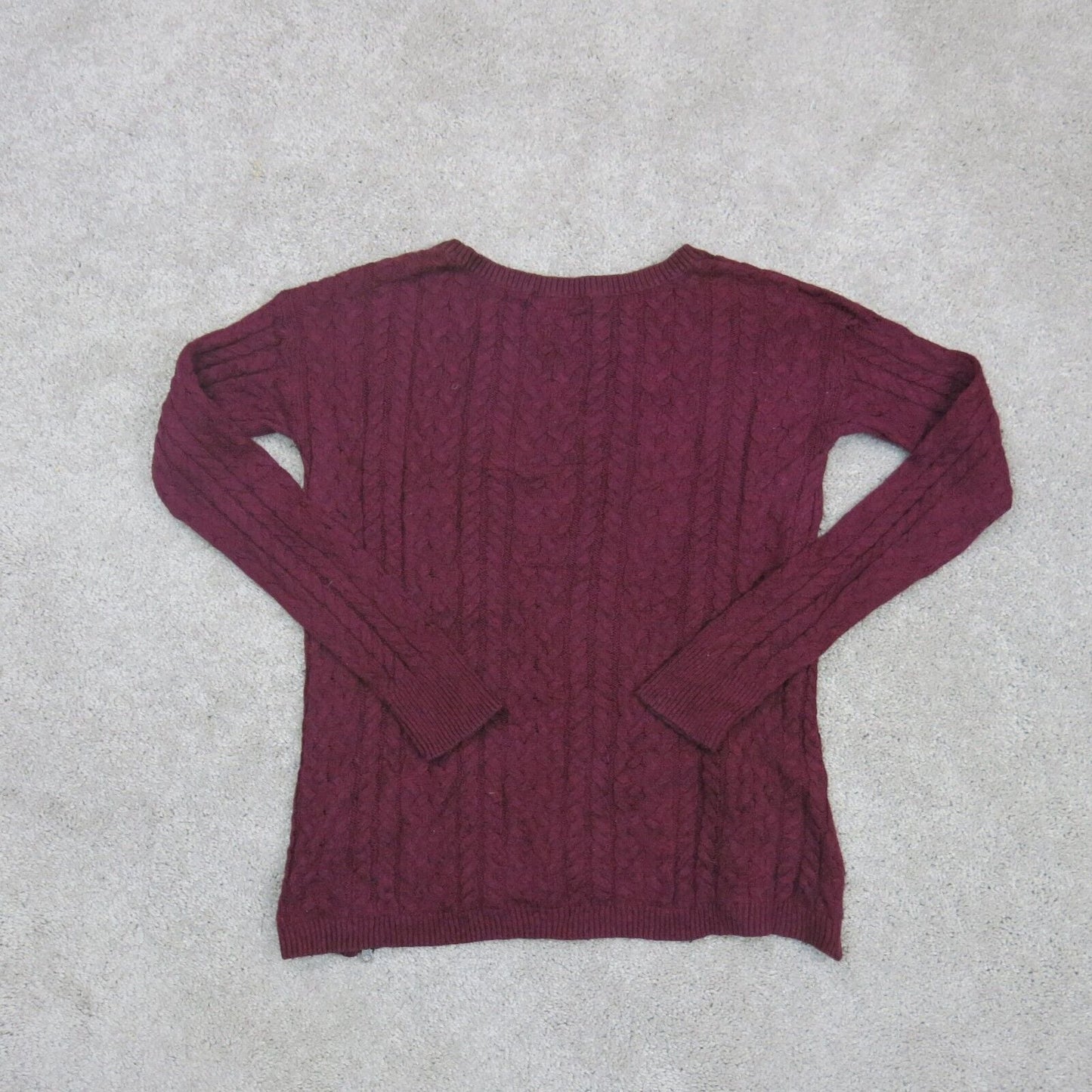 American Eagle Outfitters Womens Sweater Knitted Long Sleeve Red Size Small