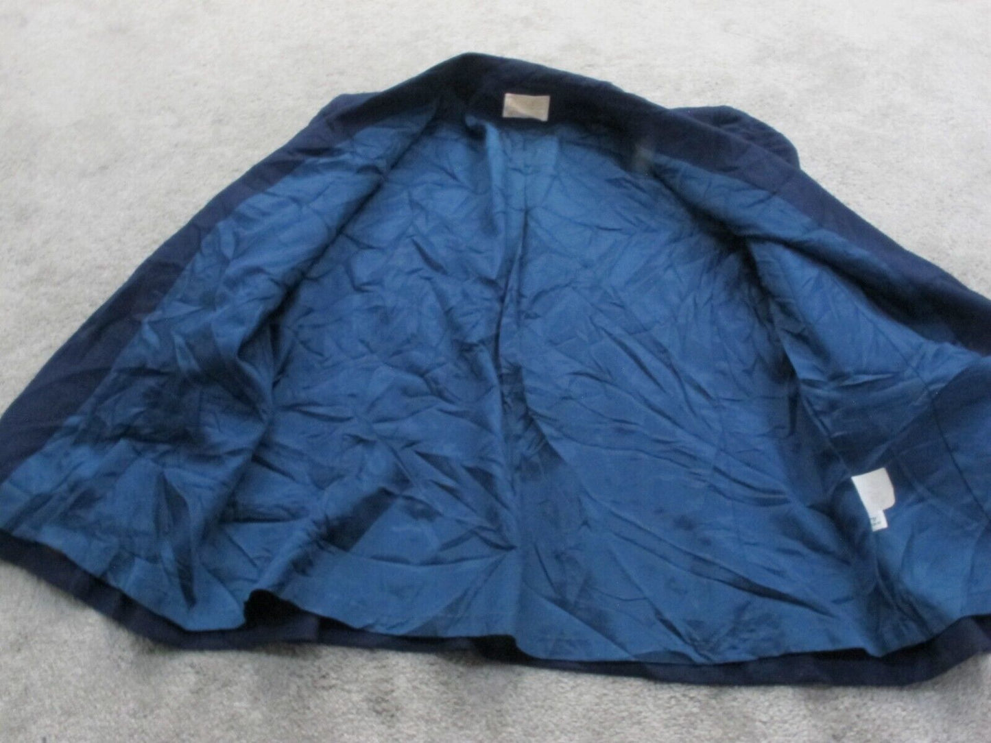 Pendleton Womens Blazer Coat Single Breasted Long Sleeves Navy Blue Size 18