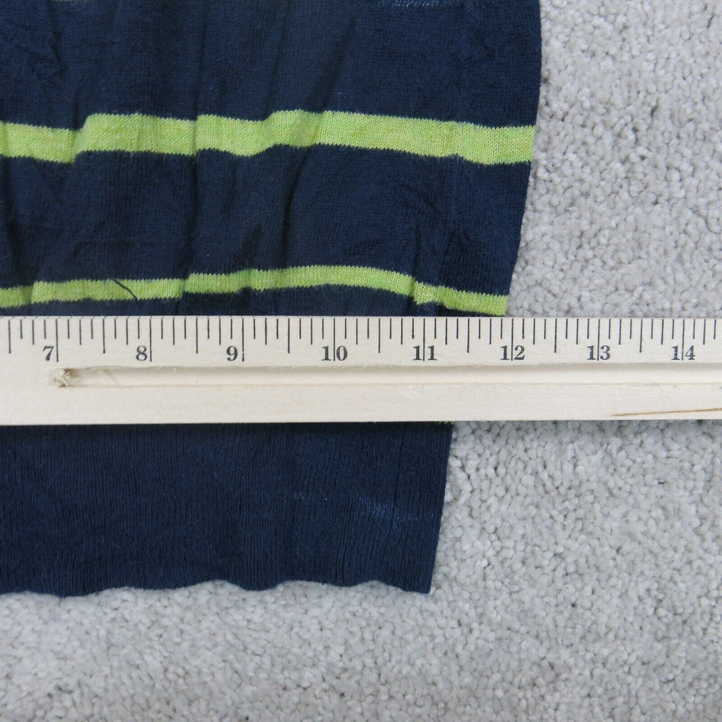Banana Republic Womens Sweater Pullover Striped Long Sleeves Green Blue Size S