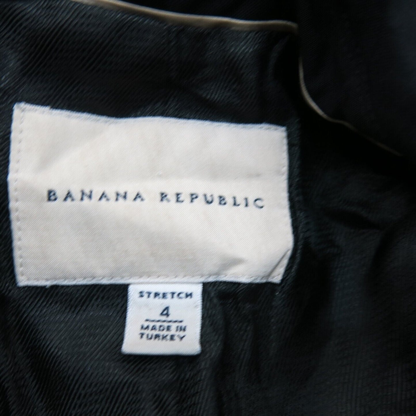 Banana Republic Womens Blazer Coat Long Sleeves Single Breasted Black Size 4