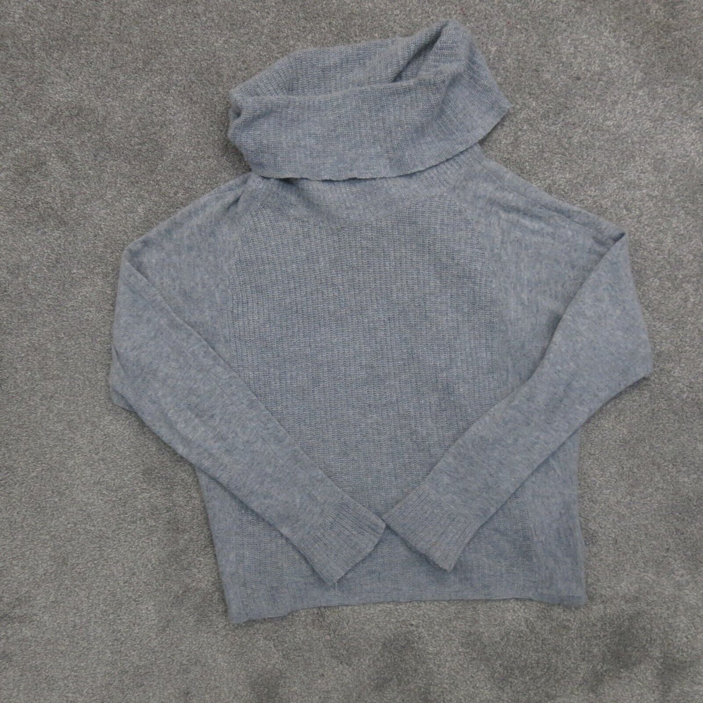 Forever 21 Womens Pullover Knitted Sweater Long Sleeves Turtle Neck Gray Size L