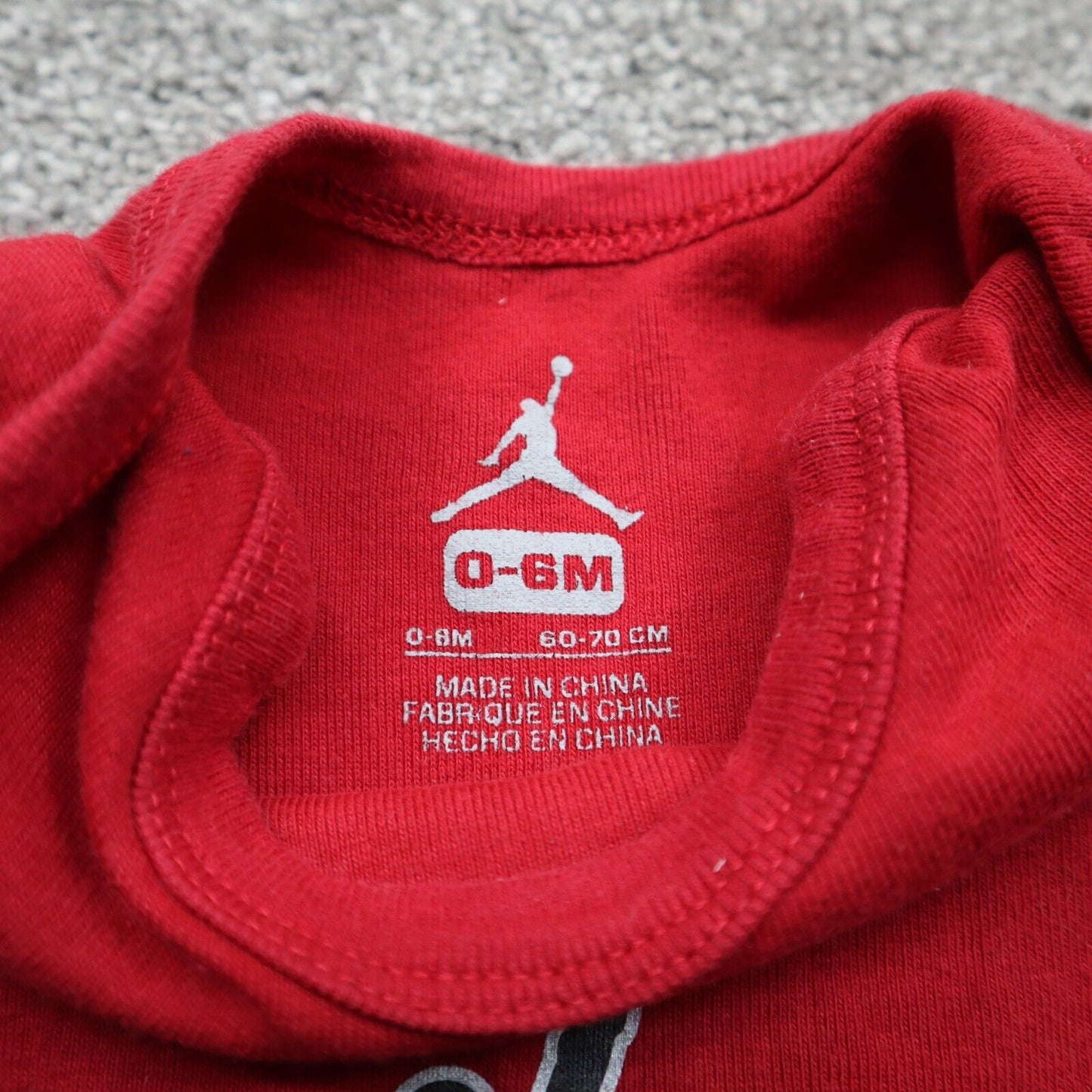 Nike Air Jordan Bodysuits Baby Boys Size (0-6M) Red Short Sleeve Solid Outfit