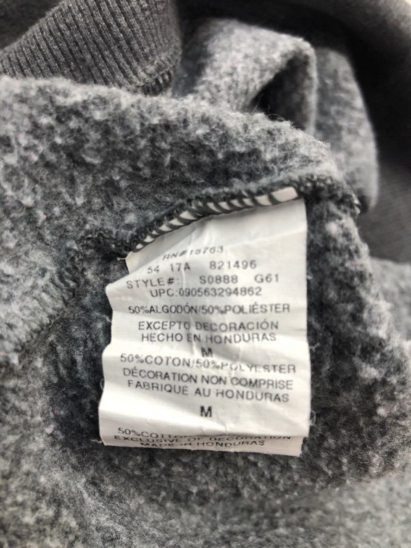 Champion Sweatshirt Mens Gray Medium S0888 Powerblend Fleece Pullover Sweater