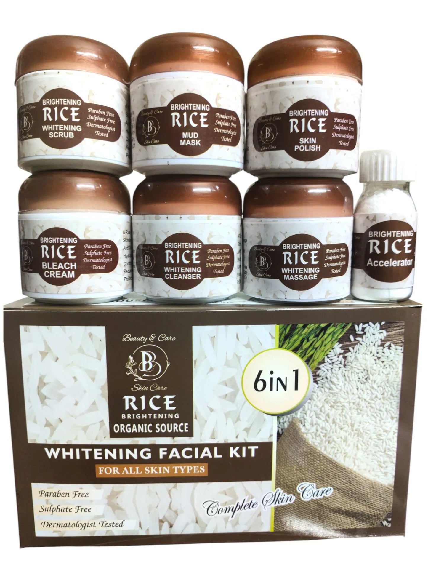 Rice Facial Kit 6-Steps Organic Source