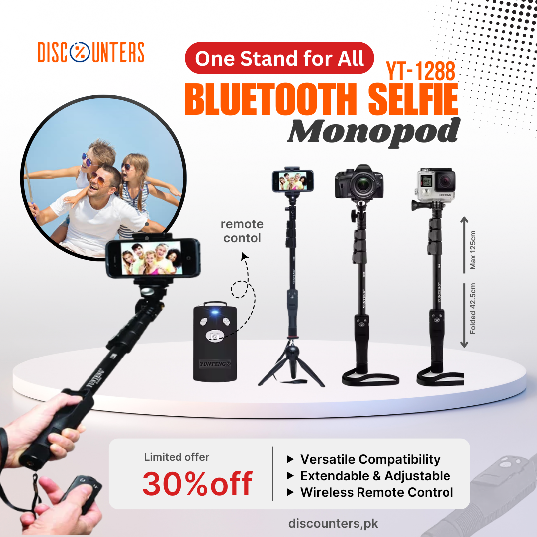 YT-1288 Bluetooth Selfie Monopod