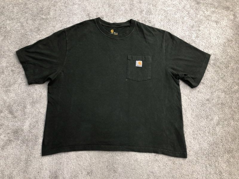 Carhartt T Shirt Mens X Large Olive Original Fit Crew Neck T Shirt Short Sleeve