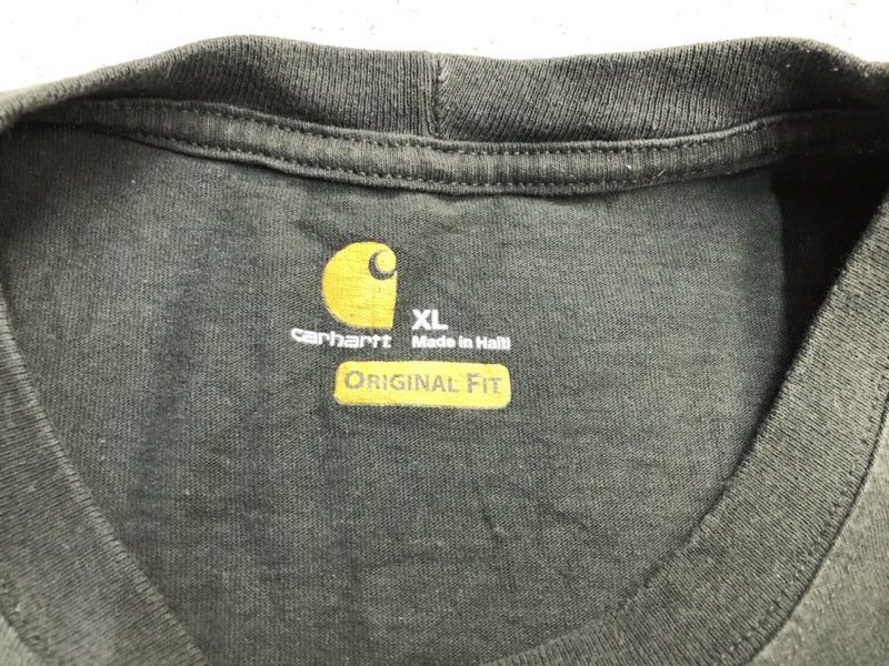 Carhartt T Shirt Mens X Large Olive Original Fit Crew Neck T Shirt Short Sleeve