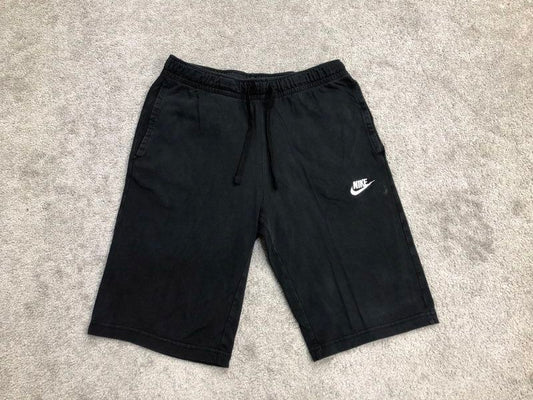 Nike Shorts Mens Small Black Activewear Running Jogging Bermuda Lightweight Logo