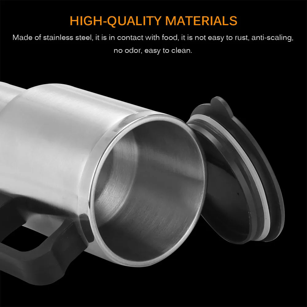 Heated Travel Mug 12v 450ml Stainless Steel Electric Water Heated Mug Kettle