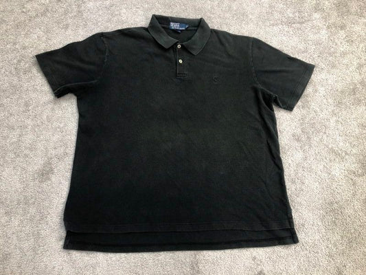 Polo By Ralph Lauren Polo Shirts  Mens X Large Black 100% Cotton Short Sleeve