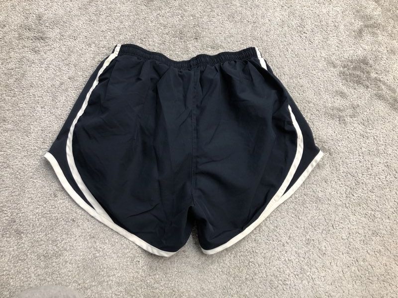 Nike Shorts Womens W23 Blue Activewear Athletic Running Jogging Embroidered Logo