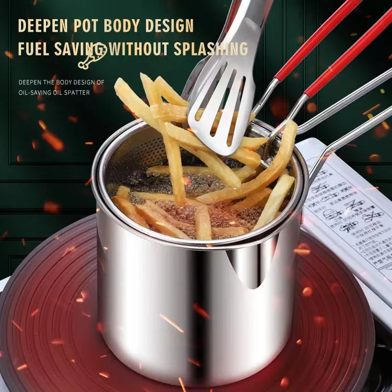 Bundle Deep Frying Pot+Chicken shredder Machine