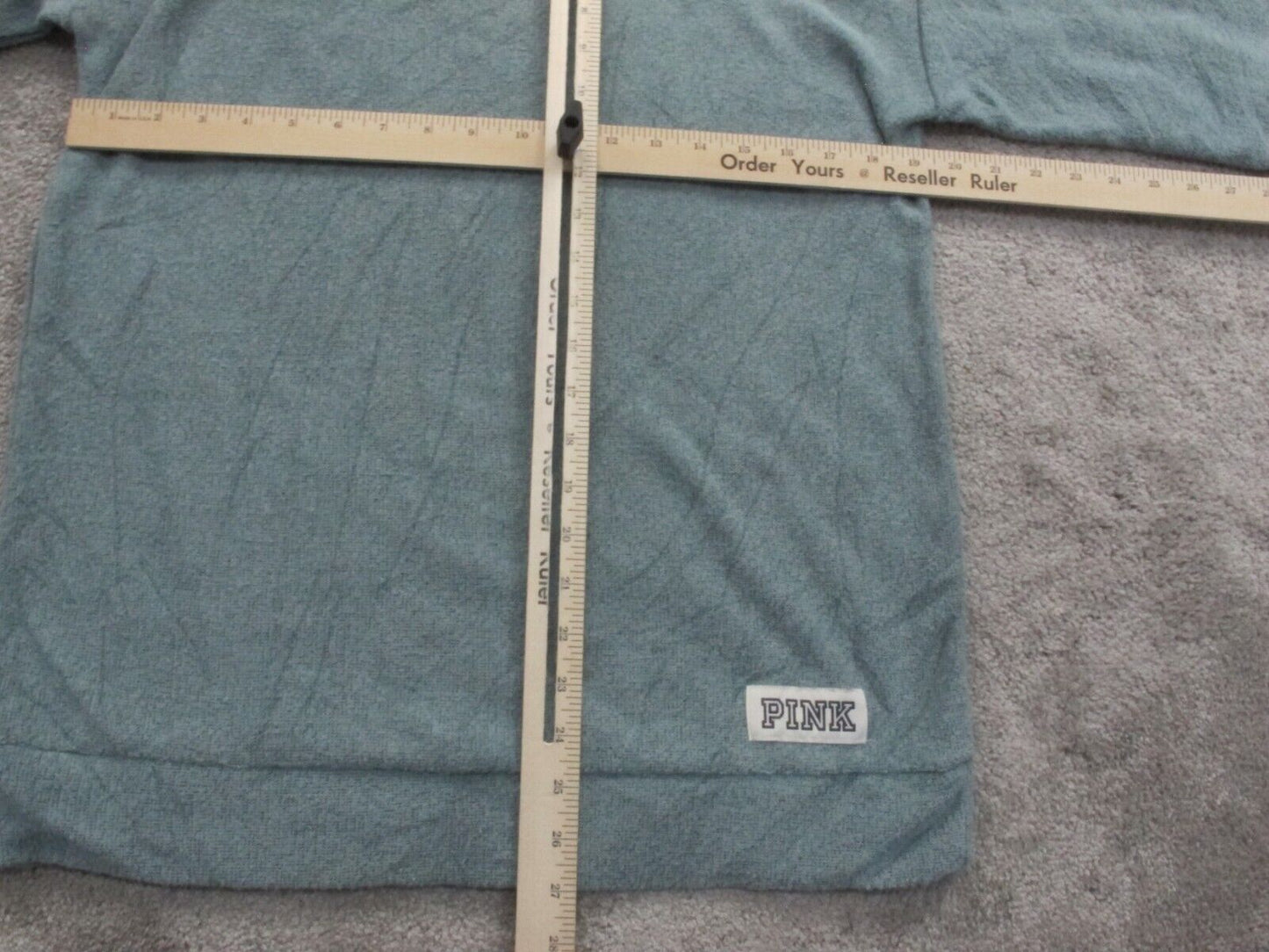 Pink Victoria Secret Womens Knitted Sweater Long Sleeve Crew Neck Light Blue XS