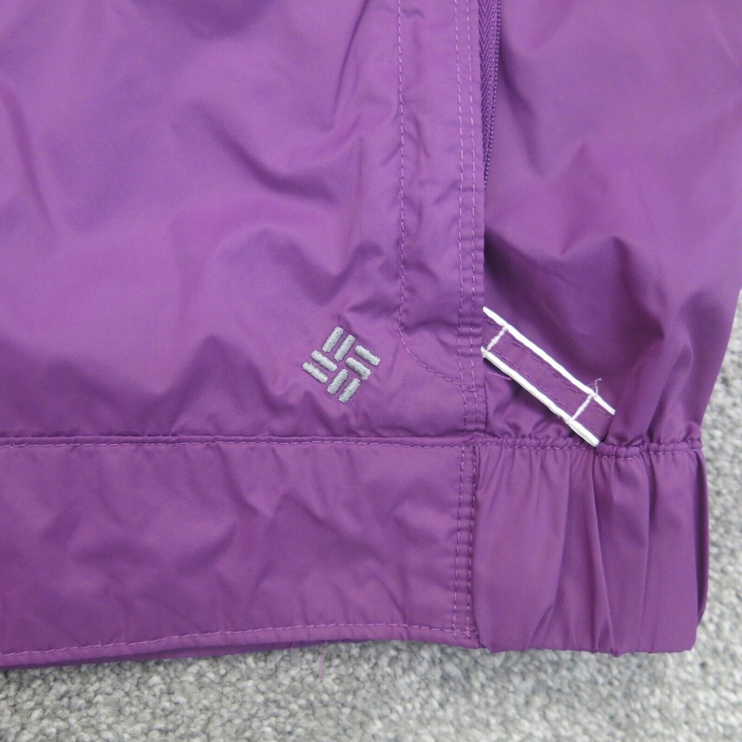 Columbia Mens Full Zip Up Hooded Jacket Long Sleeves Pockets Purple Size Medium