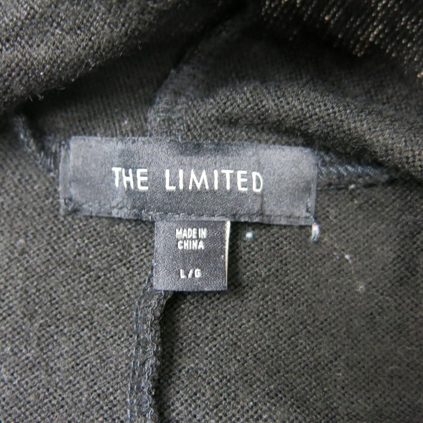 The Limited Womens Cardigan Sweater Open Front Long Sleeves Black Size Large