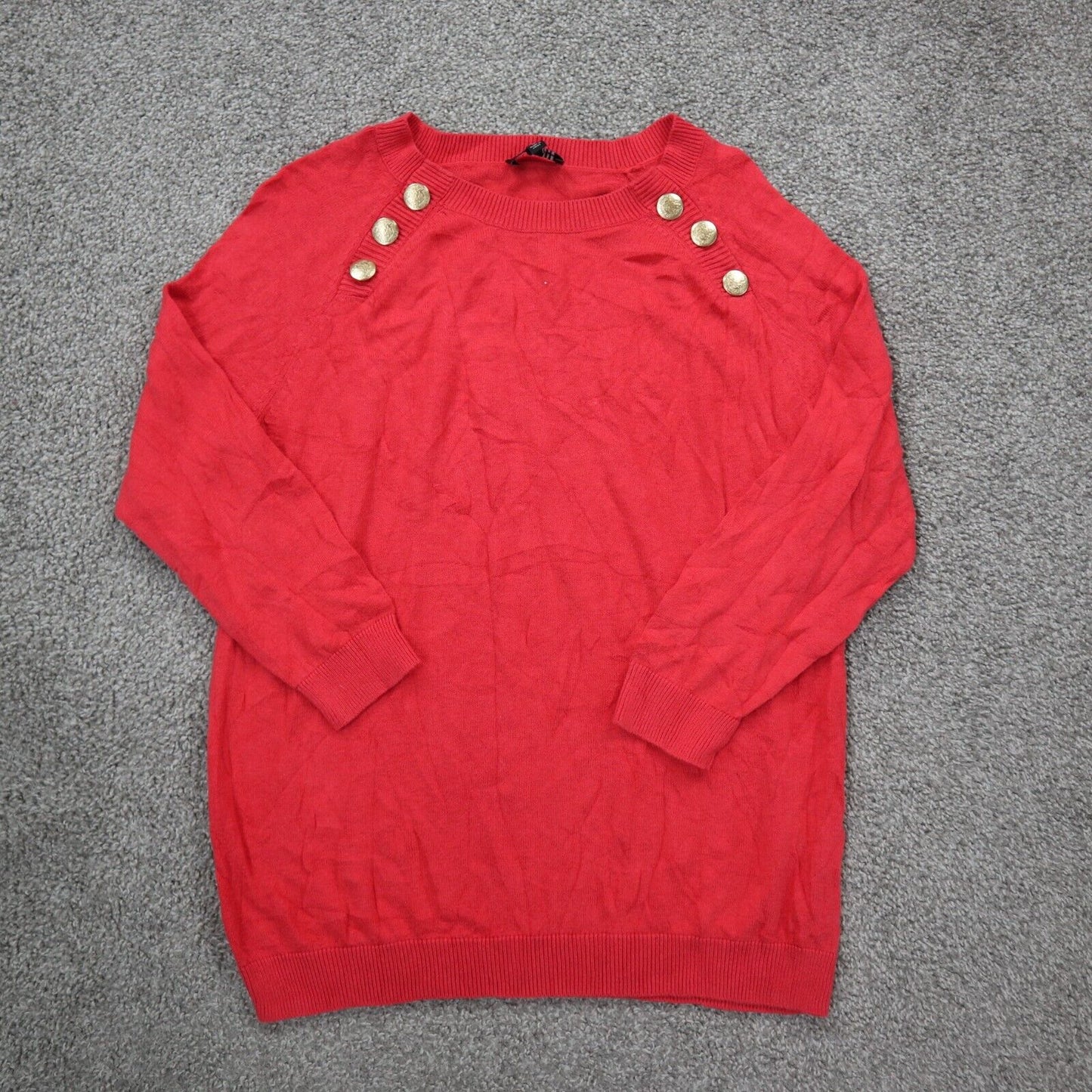 The Limited Women Pullover Sweater Knitted Crew Neck Long Sleeves Pink SZ Medium