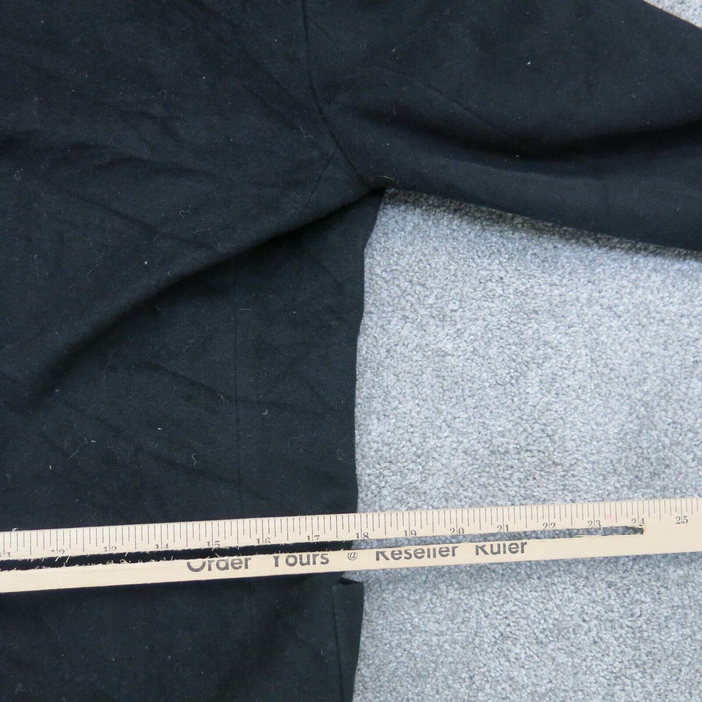 Express Womens Over Coat Long Sleeves Open Front Pockets Black Size S/P