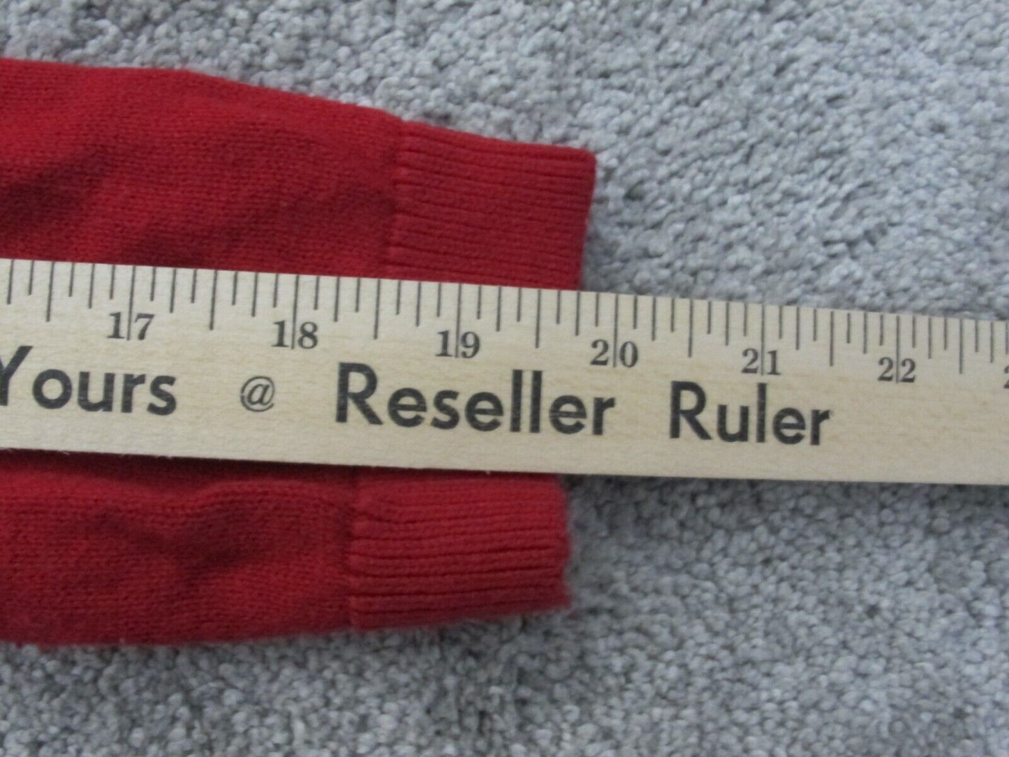 Talbots Womens Pullover Sweater Knitted Long Sleeves Crew Neck Red Size Medium