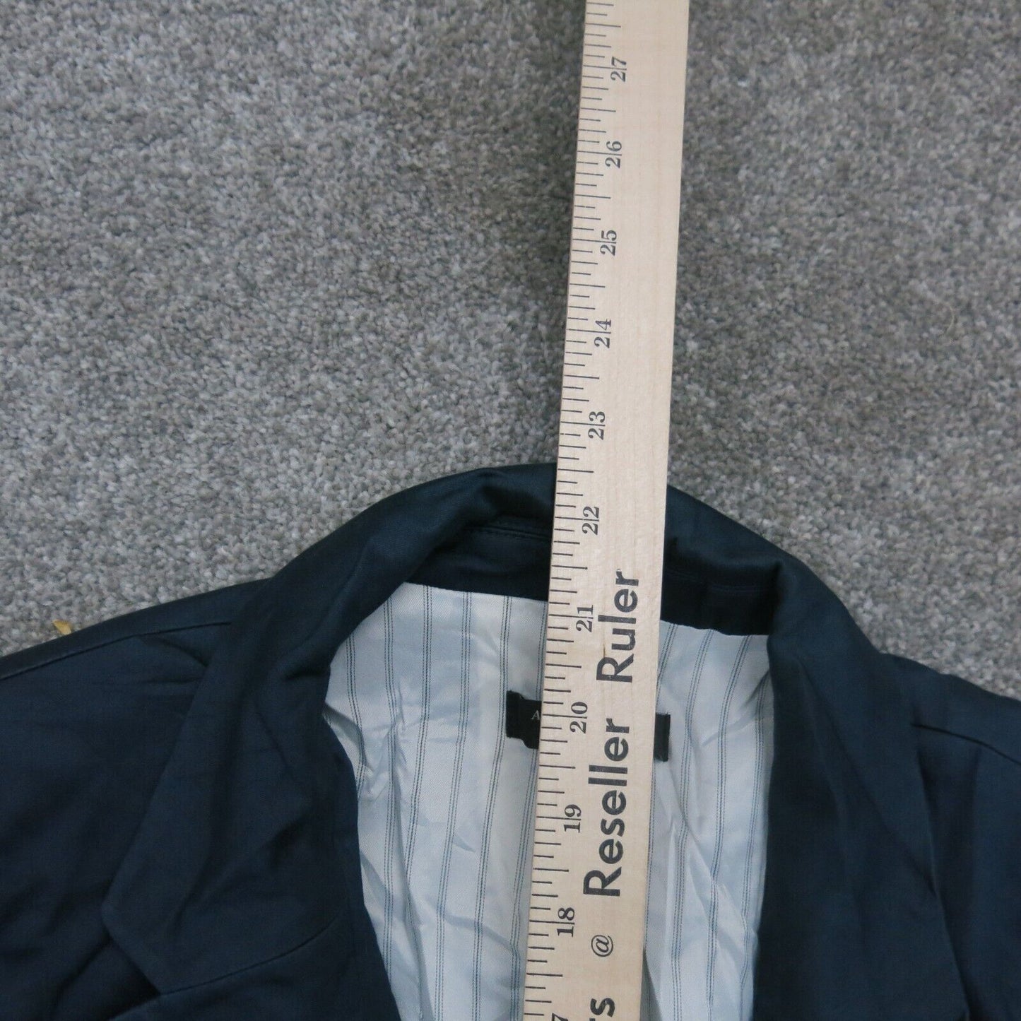 Ann Taylor Womens Blazer Coat Single Breasted Long Sleeves Blue Size 0 Regular