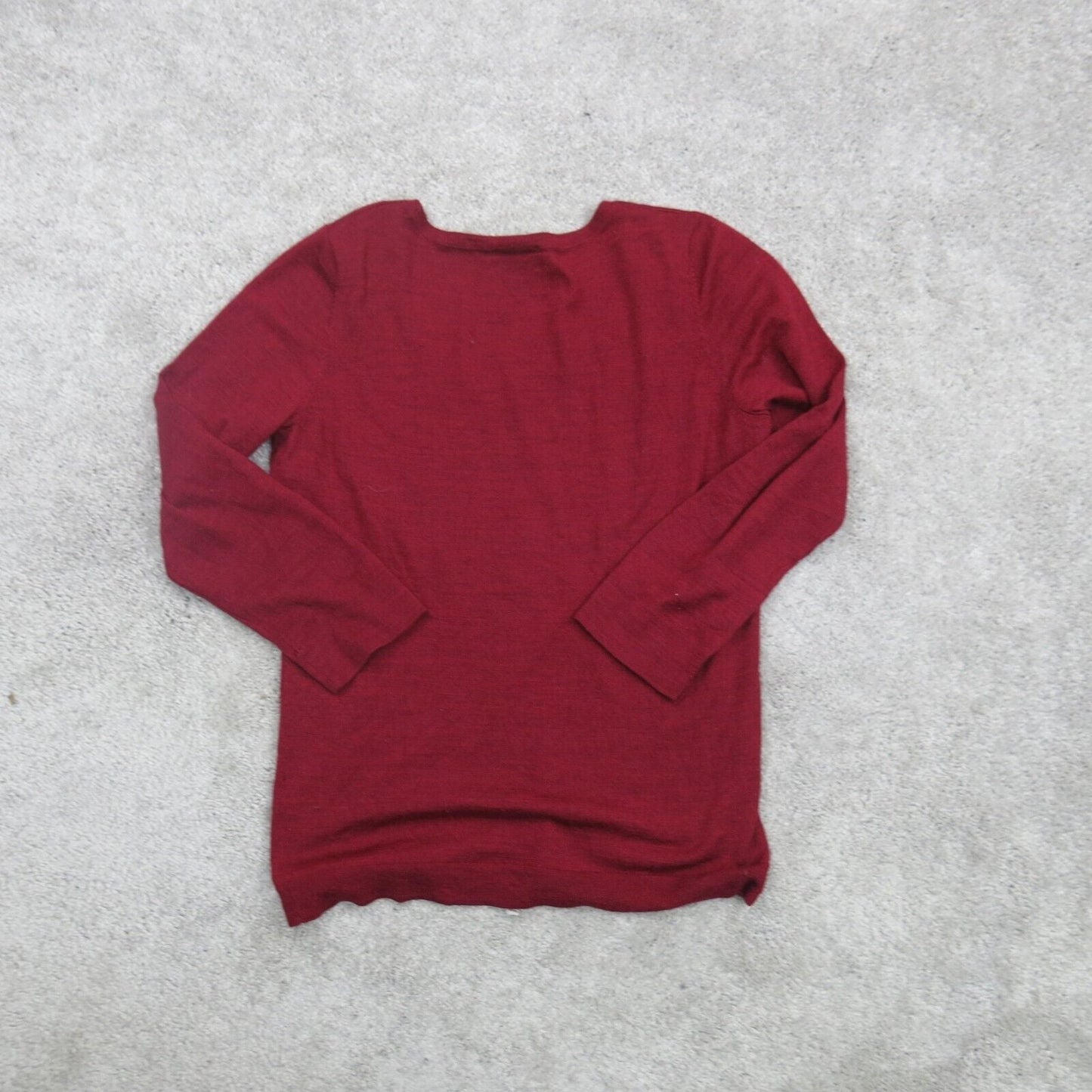 The Limited Womens Pullover Sweater Round Neck Long Sleeves Red Size Large