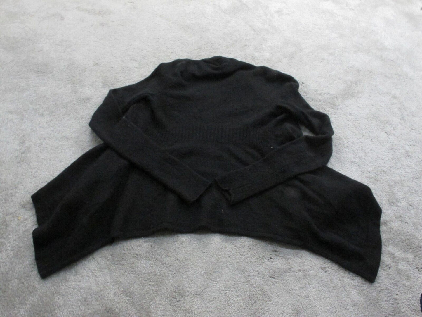 Express Womens Cardigan Sweater Open Front Long Sleeves Black Size Small