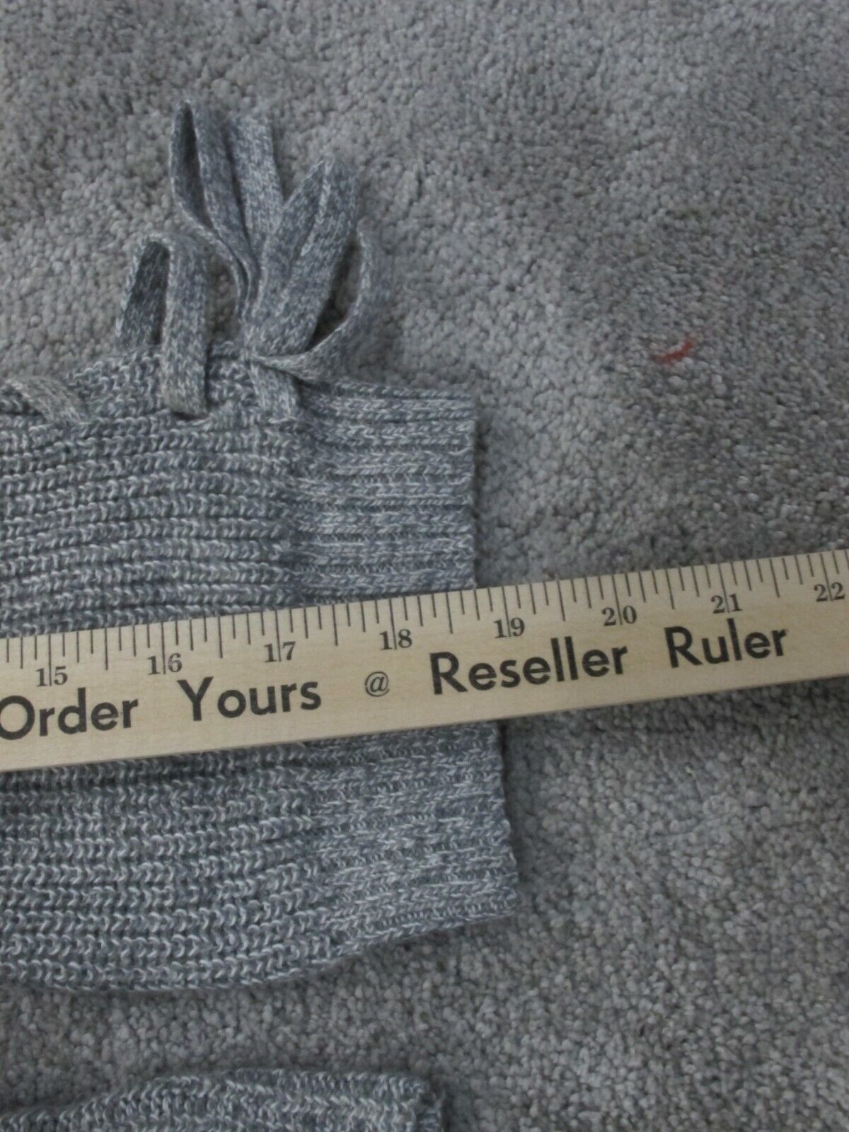 American Eagle Womens Pullover Sweater Knitted Tassel Long Sleeves Gray Size XXS