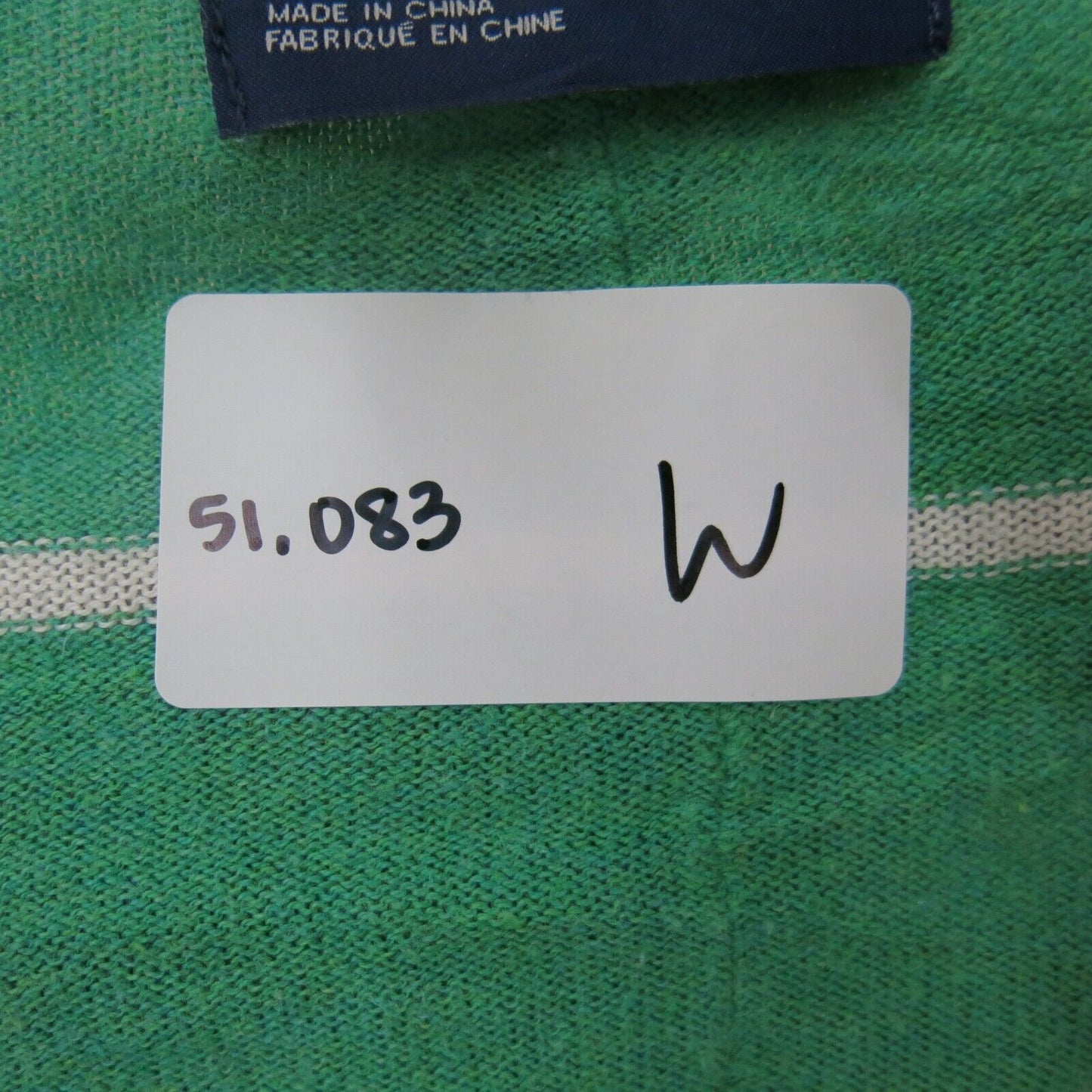 American Eagle Womens Cardigan Sweater Front Button Green White Size Medium