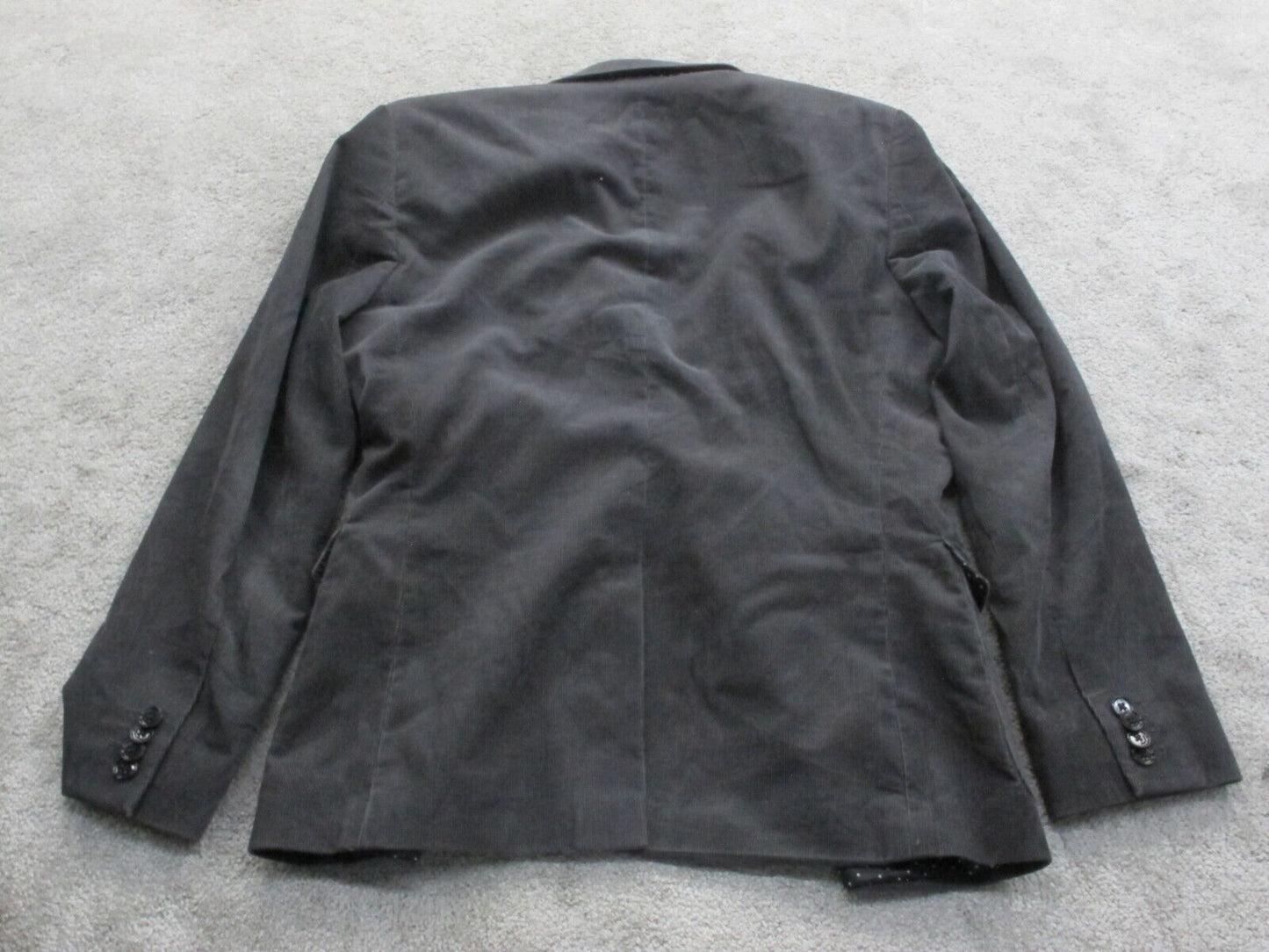 Express Women Blazer Coat Jacket Single Breast Long Sleeve Pocket Black Chest 36