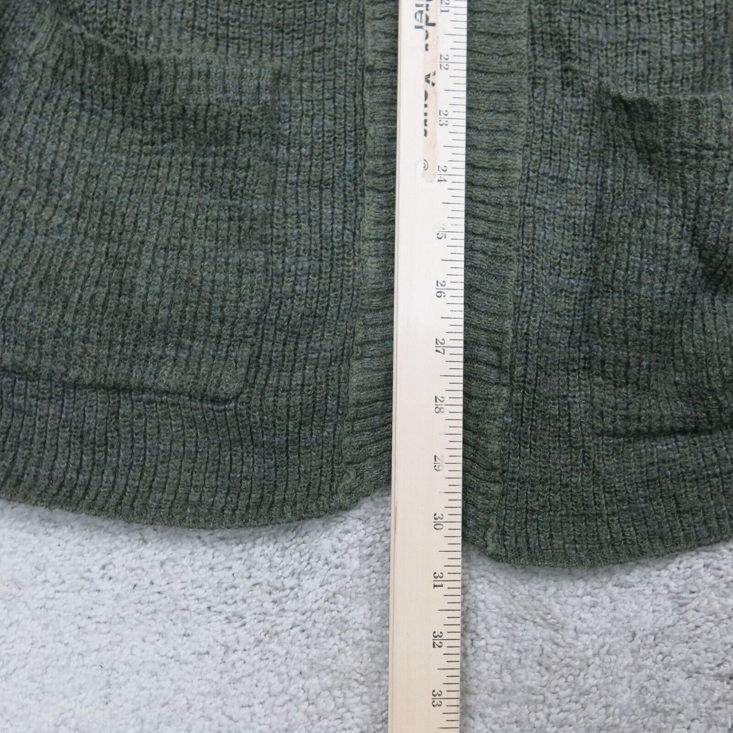 American Eagle Outfitters Womens Sweater Cardigan Hooded Open Front Green Size M