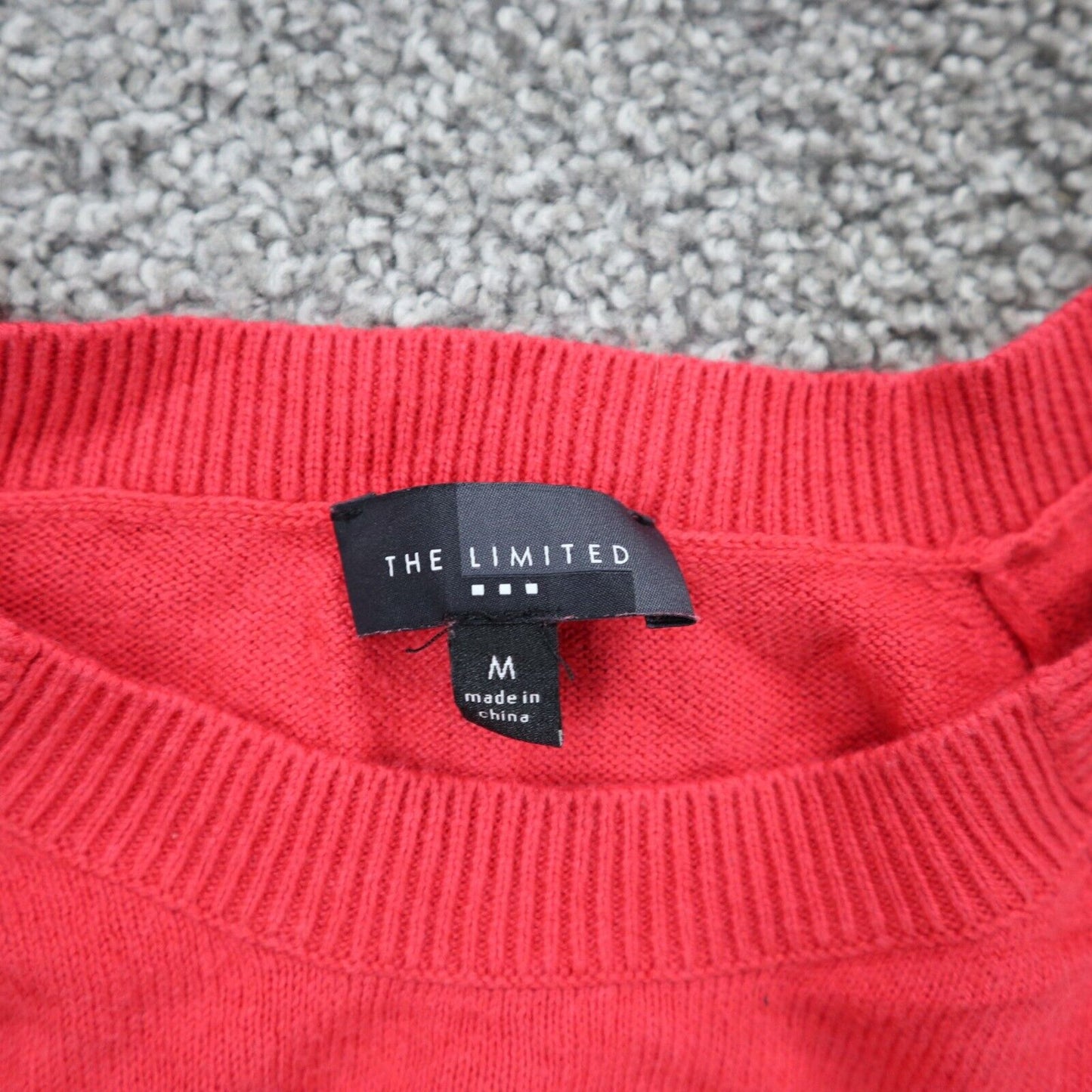 The Limited Women Pullover Sweater Knitted Crew Neck Long Sleeves Pink SZ Medium