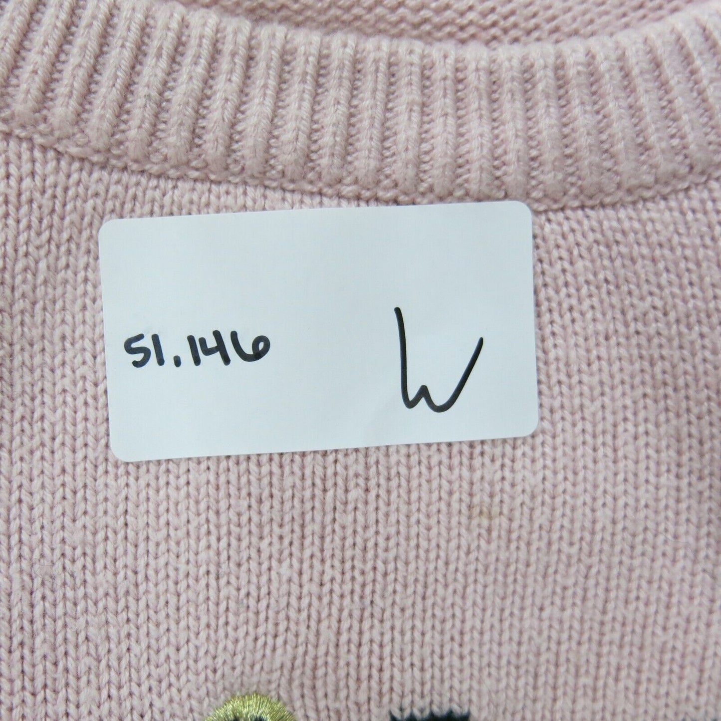 Victoria Secret Womens Pullover Sweater Crew Neck Long Sleeves Pink Size X Small