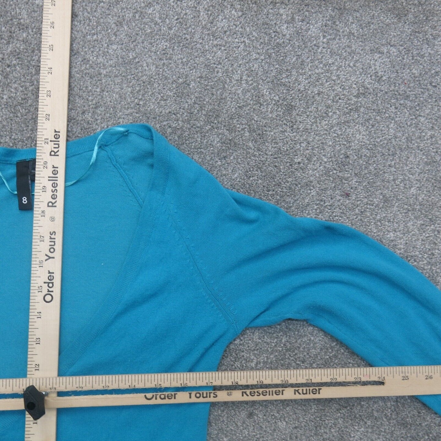 Divided H&M Womens Cardigan Sweater Long Sleeves Front Button Blue Size 8