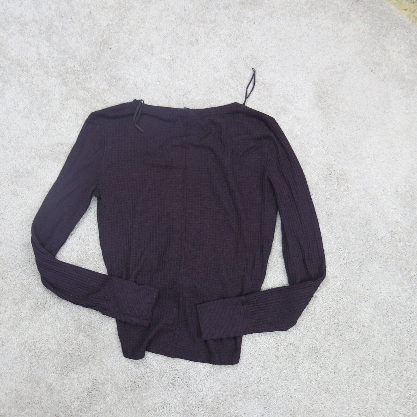 Aeropostale Womens Pullover Sweater Long Sleeves Front Knot Maroon Size X Large